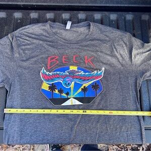 Gray Graphic T-Shirt with Colorful Design